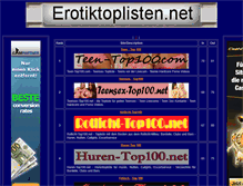 Tablet Screenshot of erotiktoplisten.net